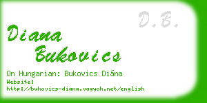 diana bukovics business card
